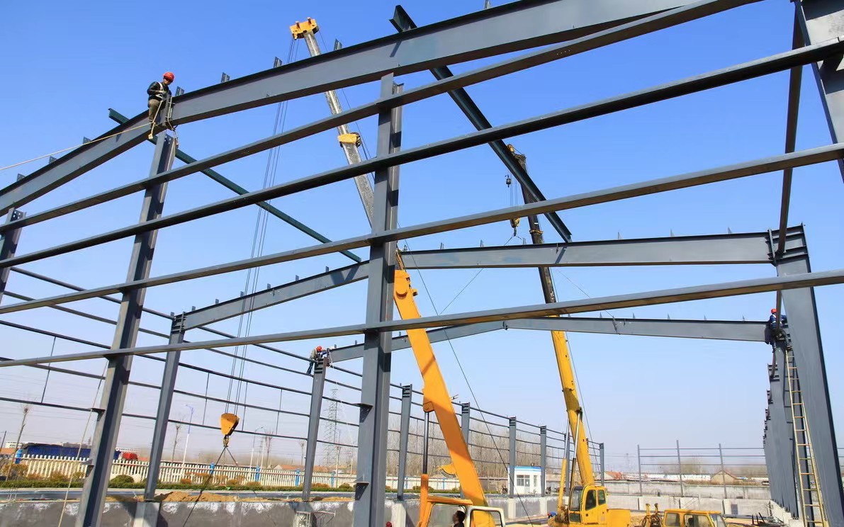 Completed industrial construction project